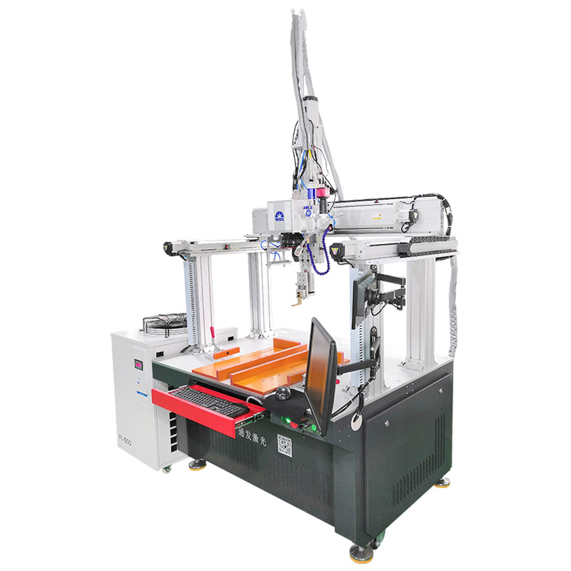 Gantry-type optical fiber continuous laser welding machine